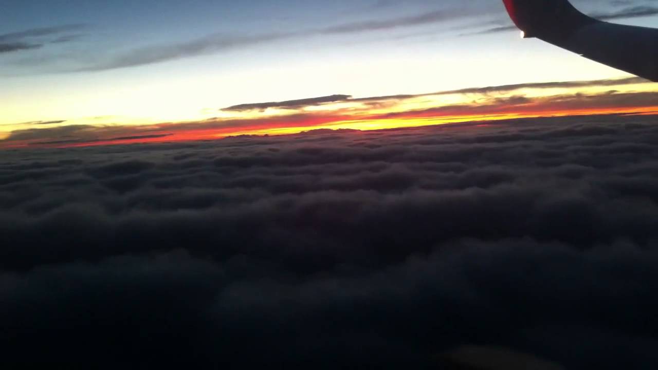 Flying Above The Clouds at Sunset - YouTube