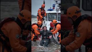 Brave Rescue Team vs Dangerous River 🌊#FloodRescue #Emergency #RescueTeam #Flood #Disaster