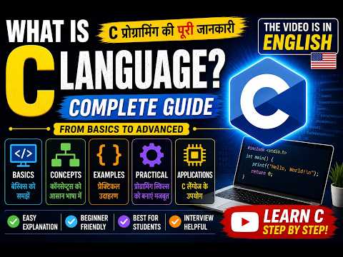 What is C Language? Complete Beginner's Guide to C Programming | Learn C from Scratch in English