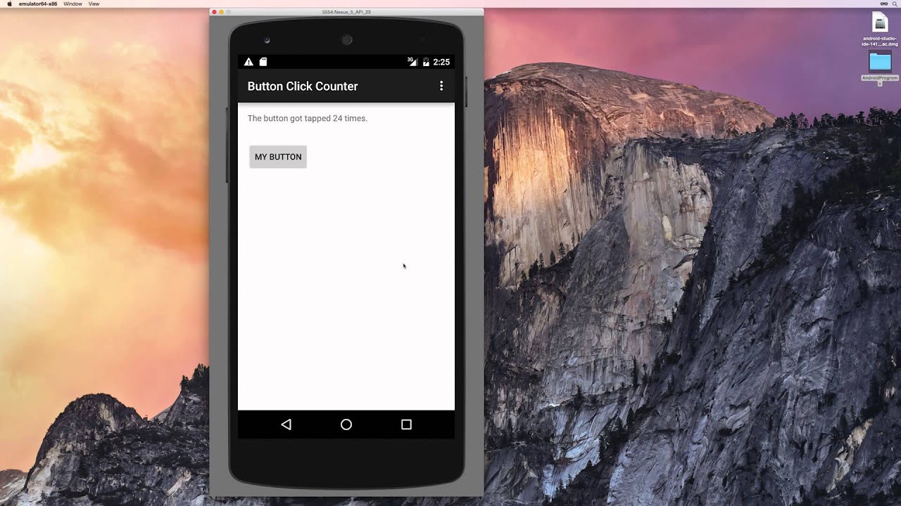 Android Button Click Application 5 of 5 - Wrap up - Create an Android ...
