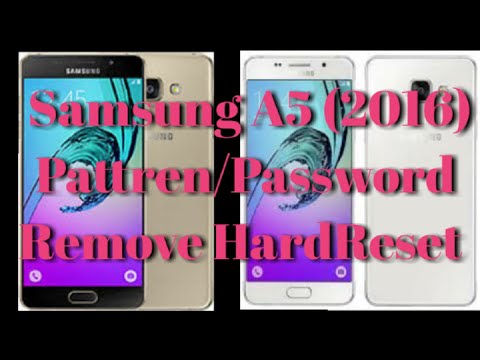 How to hard reset Samsung A5 2016 /SM-A510F/ pattern/pin/password unlock BY Mz Malik Mobile