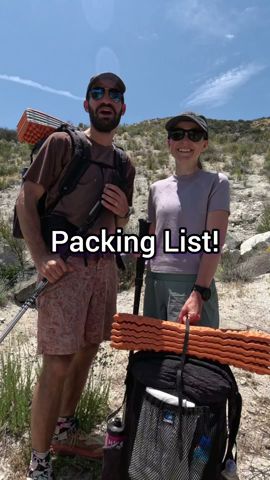 This is the gear we bring along on a weekend backpacking trip!