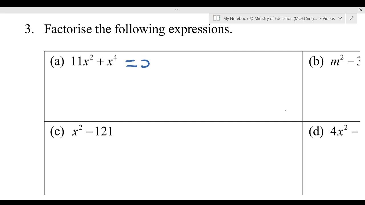 a108-simple-factorisation-of-a-2-term-algebraic-expression-youtube