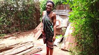 African Village Life Outside On A Sunny Day.