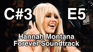 Miley’s Lowest & Highest Note (Chest Voice) On “Hannah Montana Forever” 2010