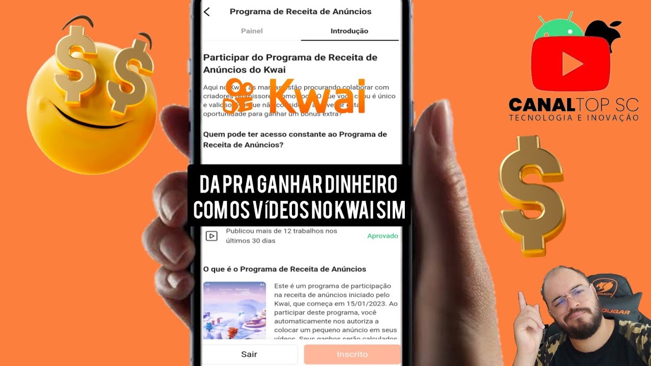 Como ativar e monetizar seus vídeos do Kwai - YouTube