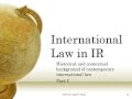 International Law in IR | POLS4501 5501 Part 01