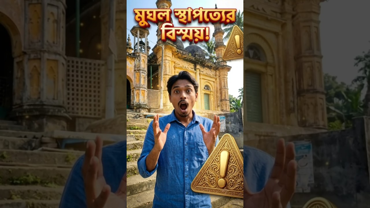তেতুলিয়া জামে মসজিদ 🕌 | ছয় গম্বুজের মুঘল স্থাপনা 😲 #shorts #mosque #history #satkhira