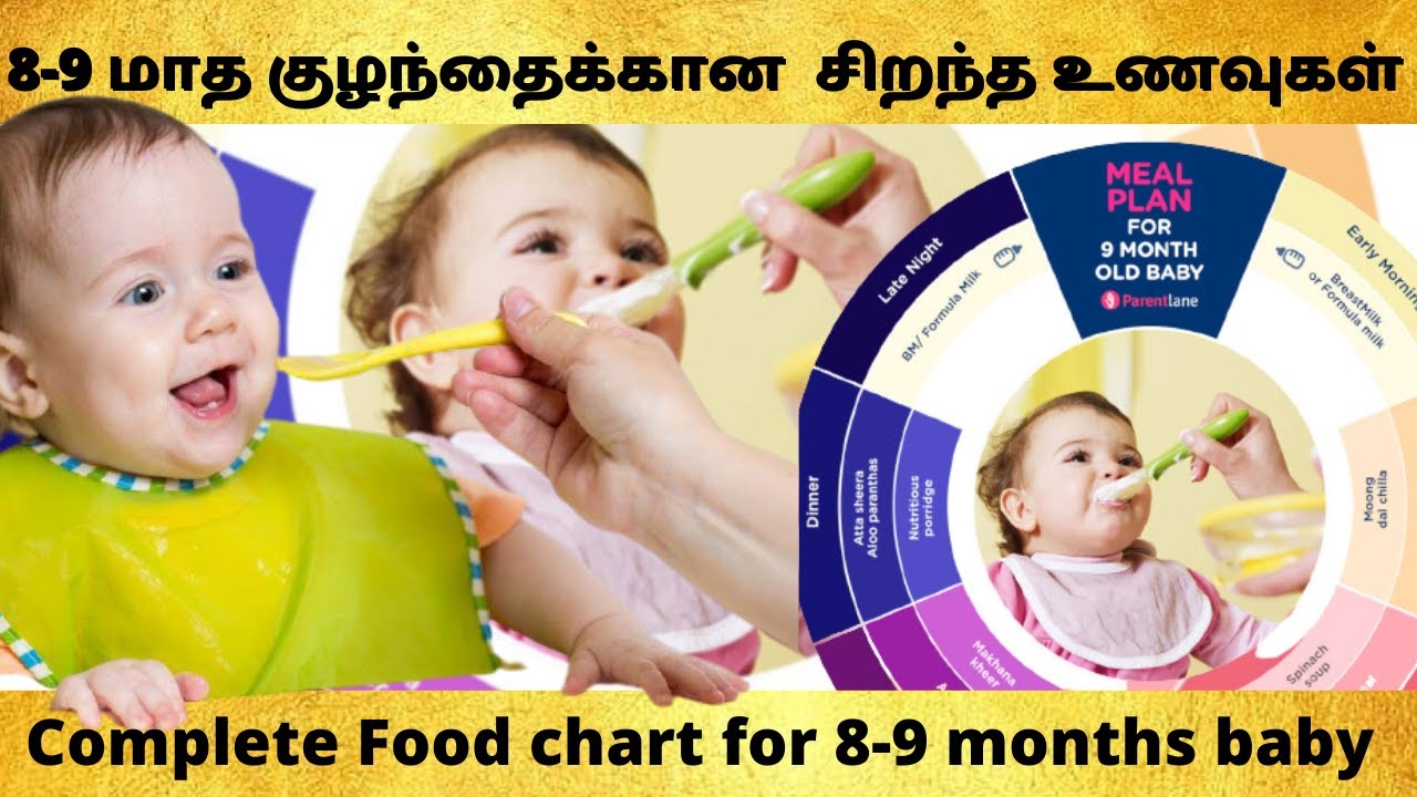 Food Chart for 8 to 9 Months Babies in Tamil healthy & weight gaining
