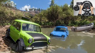 Mr Bean's Mini Cooper & Blue Car off-roading | Forza Horizon 5 | Logitechg29 gameplay