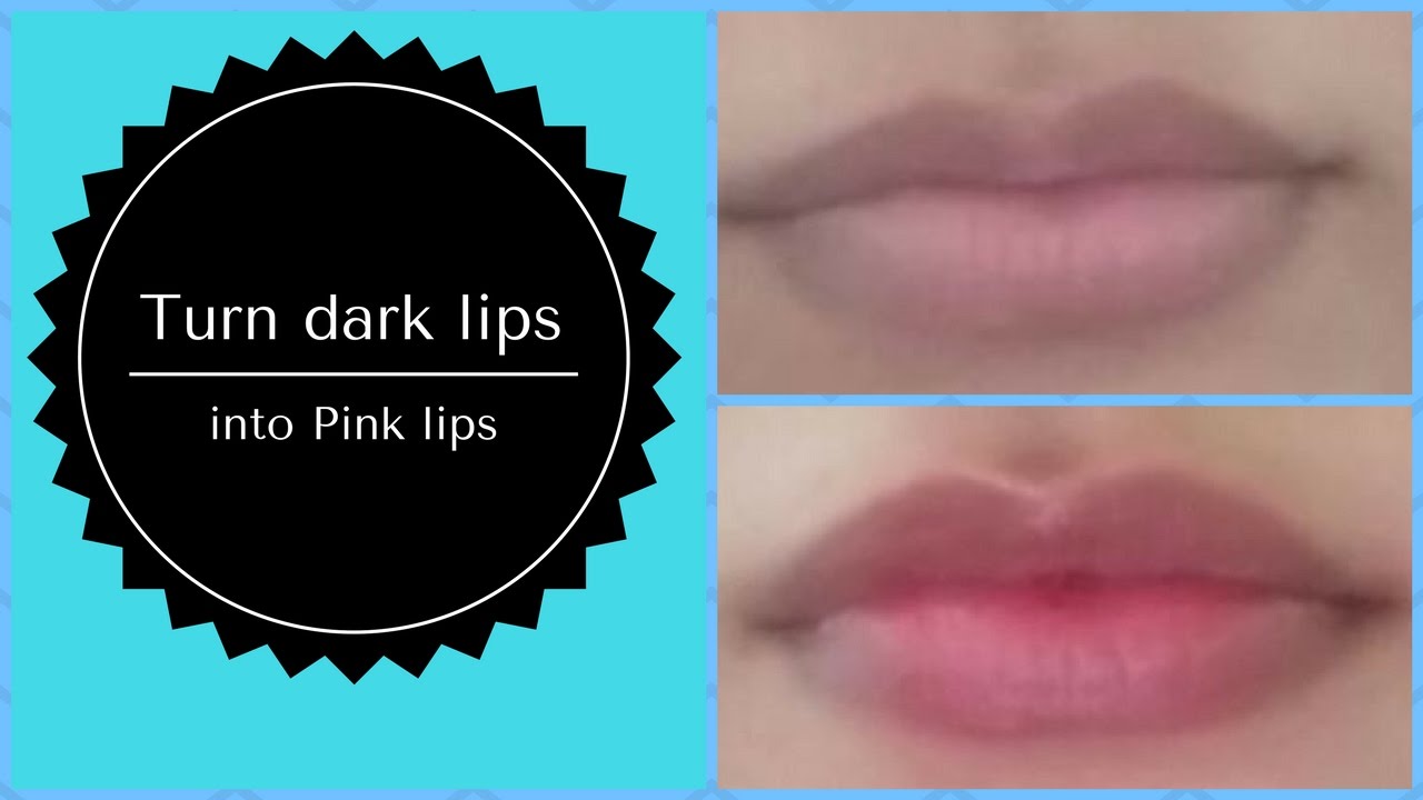 How to turn dark lips to pink lips naturallyturn dark lips to soft