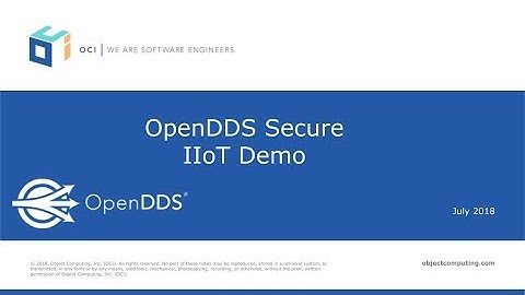 OpenDDS Security Demo