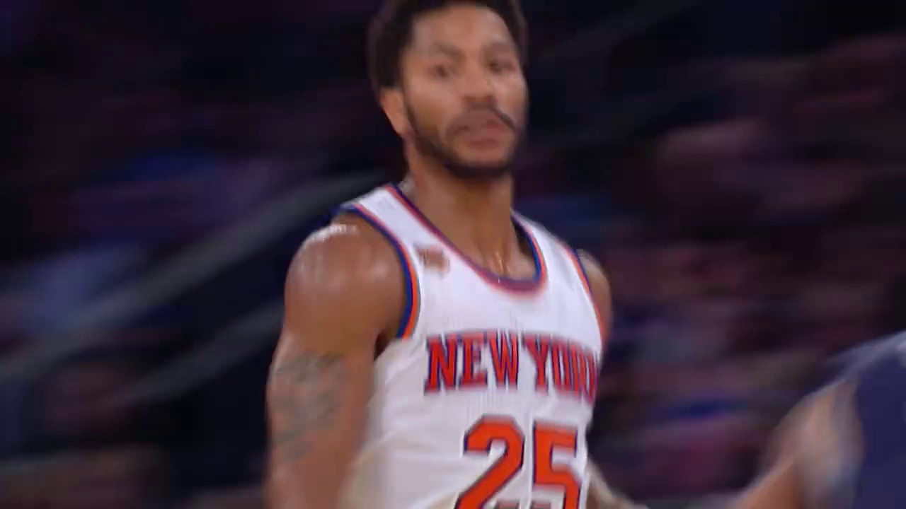 Derrick Rose Crossover Mike Conley Grizzlies vs Knicks October 29