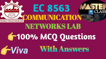 MCQ Questions with Answers  Communication Networks