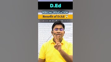 D.Ed Special Education 2025 SHOCKING BENEFITS😱🔥#shorts #youtubeshorts