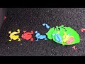 Crushing Crunchy &amp; Soft Things by Car! - EXPERIMENT: RAINBOW TOYS VS CAR
