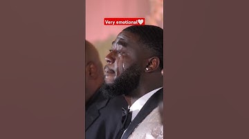 Crying groom. Very emotional. #wedding #blackwedding