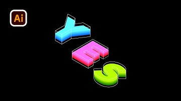 3D Modern Hollow Typograpy Effect Design in Adobe Illustrator | 3D Text Effect | Adobe Illustrator