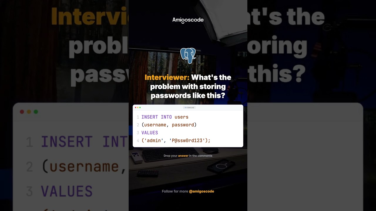Storing passwords like this? Game over.