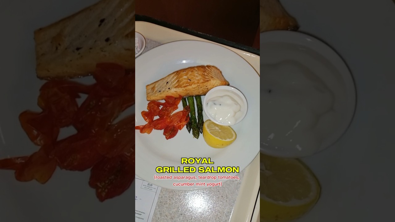 ROYAL Grilled Salmon🤤🛳️My favorite #cruiseship #salmon #tingcahotoc