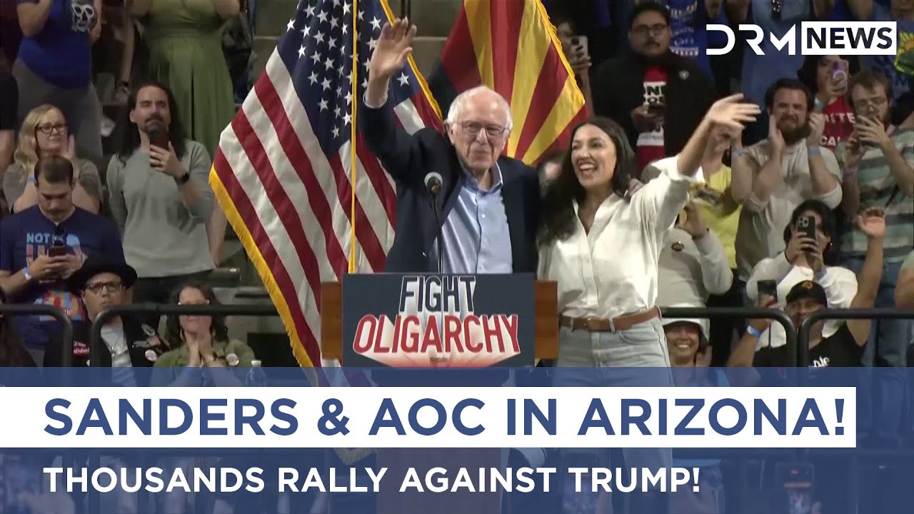 Bernie Sanders & AOC Rally Thousands Against Trump in Arizona | AC1G ...
