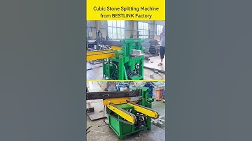 Cubic Stone  Splitting Machines  #stonecuttingmachine #stonemachine