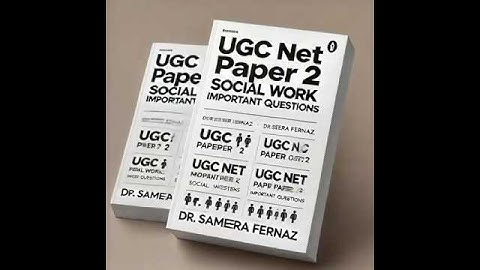 Social Work Important Questions | UGC NET Paper 2 | Must-Prepare Topics