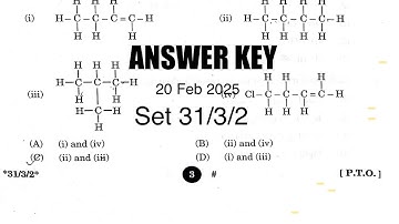Science Paper Code 31/3/2 Set 2 Detailed Answer Key | CBSE Class 10th | 20 February 2025