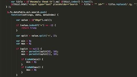 jQuery Data Tables plugin custom column search