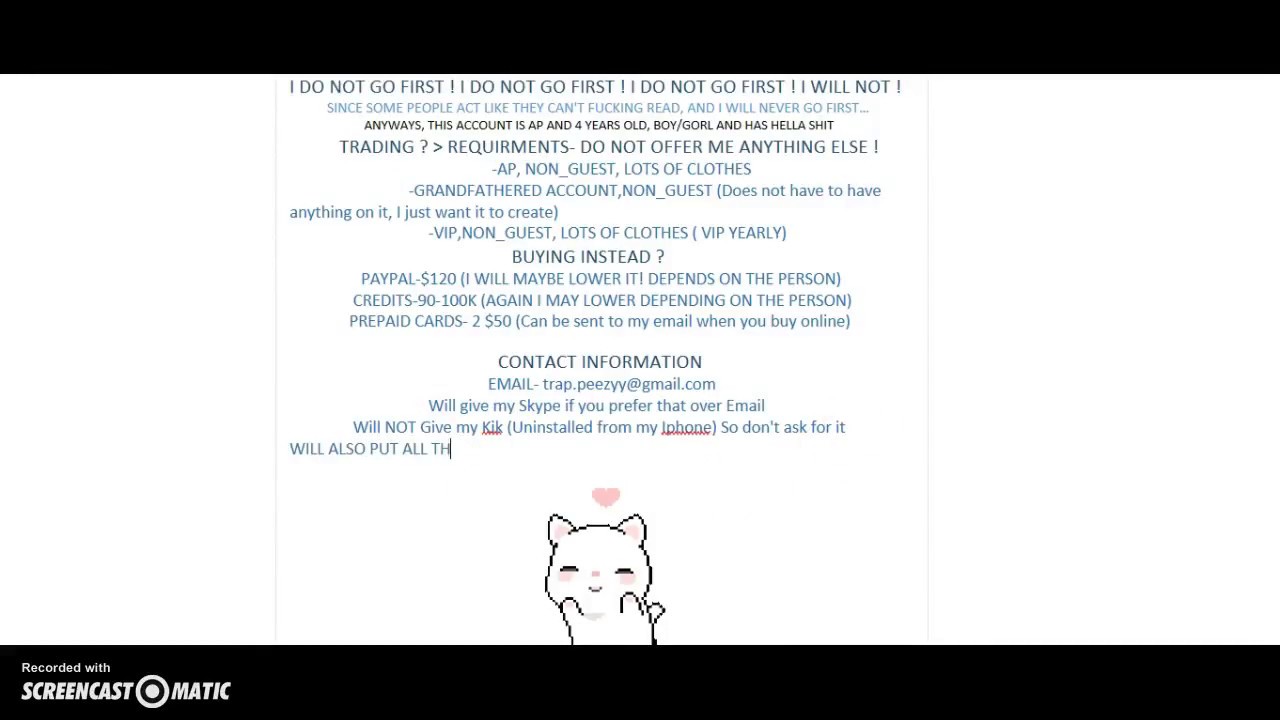 sell imvu account sell imvu account