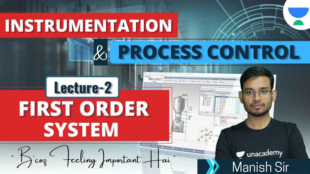 First Order System | L:2| Instrumentation and Process Control | Crash ...