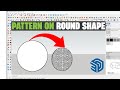 design Pattern On Round Shape In Sketchup | Sketchup Tips And Tricks | Architecture Lab