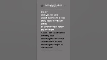 Thumbnail of Sad Song (feat Elena Coats)- We The Kings #lyrics