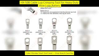 Hx-50B Cable Lug Crimping Tool For Heavy Duty Wire Lugs,Battery screenshot 2
