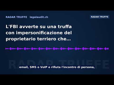 L'FBI avverte su una truffa con impersonificazione del proprietario terriero che prende di mira i proprietari immobiliari