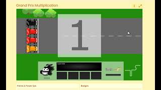 Arcademics Games - Grand Prix Multiplication World Records - Fastest time 44.85 seconds