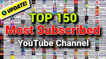 Top 150 YouTubers Live Sub Count | Most Subscribed YouTube Channel 2025