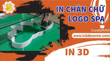 [Máy In 3D] - In Chân Chữ Logo Spa/ Thiết kế - Quảng cáo - In ấn BMT