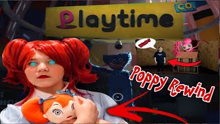 Poppy Playtime Rewind! Huggy Wuggy The Movie| Controlled By Poppy | Cutting Open Poppy  (skit)
