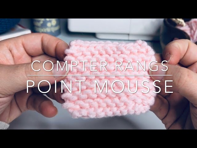 Compter les rangs au point mousse