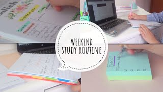 روتين المراجعة في عطلة نهاية الأسبوع | Weekend study routine