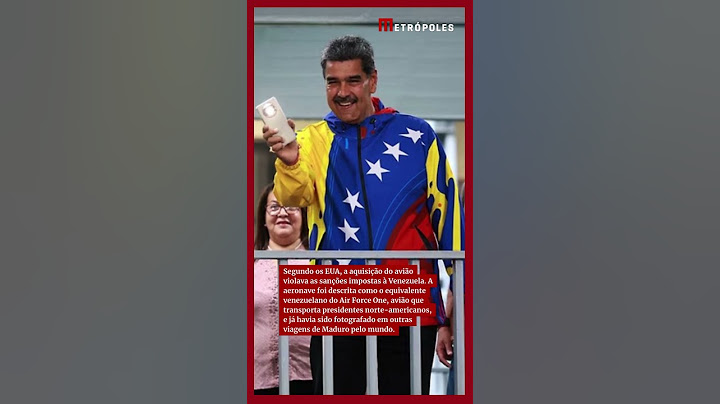EUA apreendem avião de Nicolás Maduro na República Dominicana