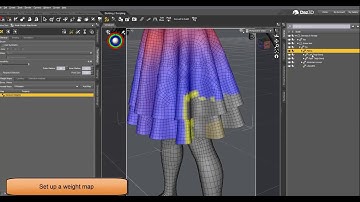 DAZ3D dForce - Pin part of the skirt to the hand