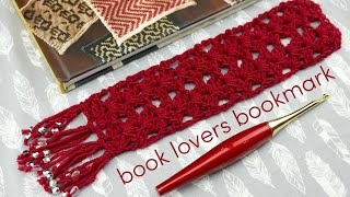 How to Crochet the Book Lovers Bookmark