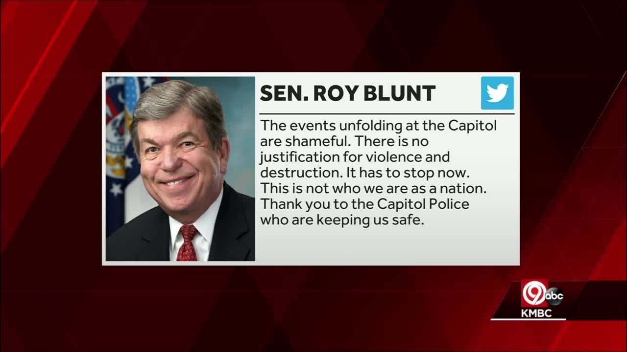 Kansas, Missouri representatives react after protesters breach US Capitol