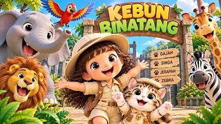 PERGI KE KEBUN BINATANG 🦁🐘🦒 | Lagu Anak Ceria | Mengenal Hewan | Eca Daily Kids
