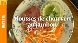 Mousses De Chou Vert Au Jambon