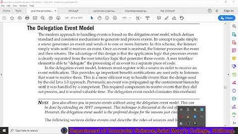 Java event delegation model