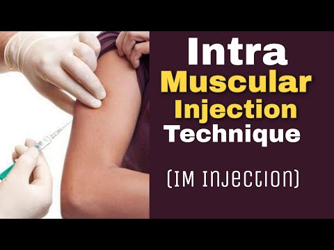 IntraMuscular injection Technique | Medical videos