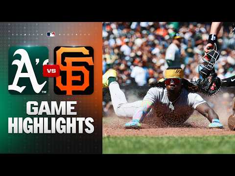 A's vs. Giants Game Highlights (6/25/26) | MLB Highlights